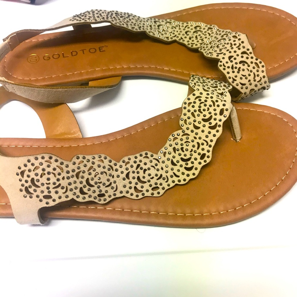 Goldtoe | Tan Sandels
